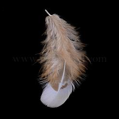 鶏フェザー服飾材料パーツ  染め  キャメル  55~105x15~30mm&nbsp;FIND-Q046-02