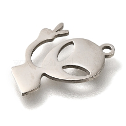 201 Stainless Steel Pendants&nbsp;STAS-R136-04P
