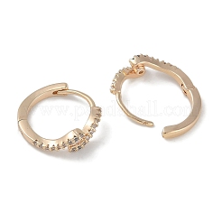 Clear Cubic Zirconia Hoop Earrings&nbsp;EJEW-L292-013G