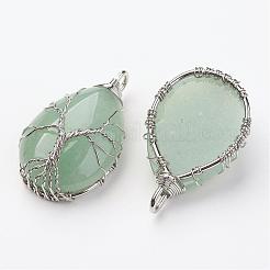 Natural Gemstone Pendants&nbsp;G-G949-M