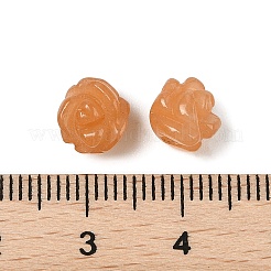 天然なレッドアベンチュリンビーズ  ローズ  7.5~8x7.5~8x7~9mm  穴：0.8~1mm&nbsp;G-O156-A-36