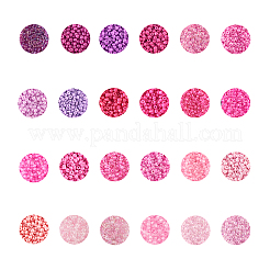 480g 24 Colors Glass Round Seed Beads&nbsp;SEED-CJ0001-12