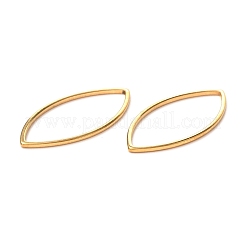201 ステンレススチールリンクリング  目  ゴールドカラー  26x12x1mm&nbsp;STAS-C030-01B-G