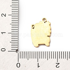 Christmas 304 Stainless Steel Enamel Pendants&nbsp;STAS-B112-02G-10
