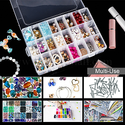 24 Grids Plastic Bead Storage Containers&nbsp;CON-WH0086-053B