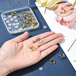 Iron Clip-on Earring Findings&nbsp;IFIN-FS0001-44