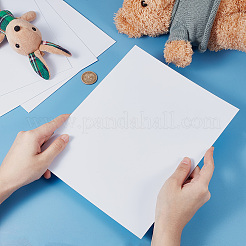 Abs プラスチック金型プレート  長方形  砂テーブル建築模型材料用品  ホワイト  250x200x0.8mm&nbsp;DIY-WH0060-14B