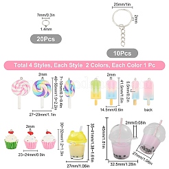 DIY Imitation Food Key Chain Making Kit&nbsp;DIY-SC0018-32