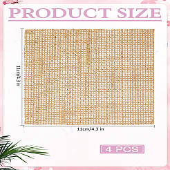 4Pcs Burlap Cup Coasters&nbsp;DIY-LP0003-76