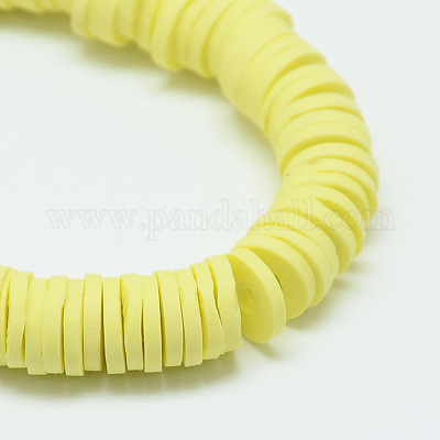 Handmade Polymer Clay Bead Strands&nbsp;CLAY-T002-6mm-01-1