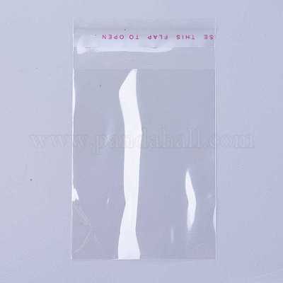 セロハンのOPP袋  長方形  透明  10x6cm  一方的な厚さ：0.035mm  インナー対策：7.5x6のCM&nbsp;OPC-R012-01-1