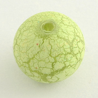 塗装アクリルラウンドビーズ  ミックスカラー  20mm  穴：3mm  約114個/500g&nbsp;ACRP-R001-M-1