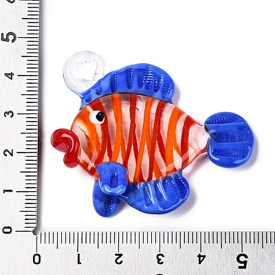 Handmade Lampwork Pendants&nbsp;LAMP-N024-34C-01-1