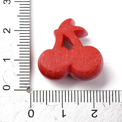 樹脂カボション  チェリー  レッド  21x20.5x8.5mm&nbsp;X1-CRES-Z010-03K-1