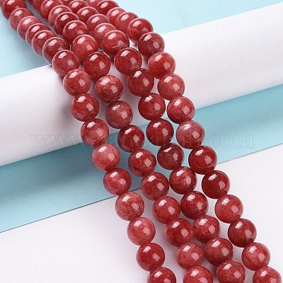 Natural Persian Jade Beads Strands&nbsp;X-G-D434-8mm-08-1