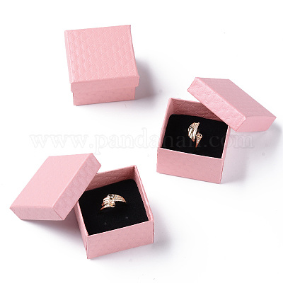 Square Cardboard Ring Boxes&nbsp;LS-X1-CBOX-S020-02-1