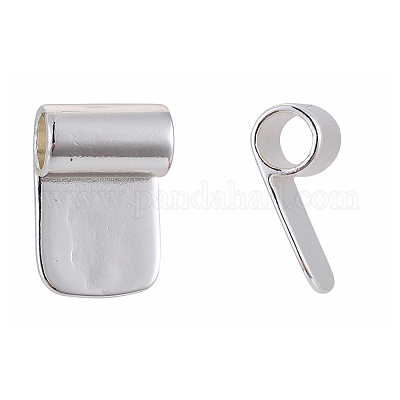 Brass Glue-on Flat Pad Bails&nbsp;KK-D519-B-S-1