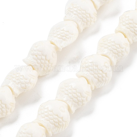 Synthetic Coral Carved Beads Strands CORA-C003-13B-03-1