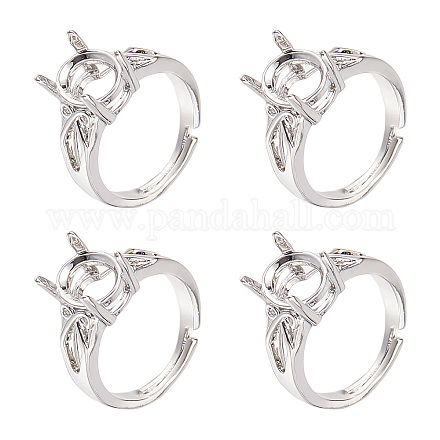 Ring Setting x5 Silver fashion 925 & Cz