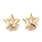 Brass Micro Pave Cubic Zirconia, Star, Oval, Heart, Hexagon, Beads, Nickel Free, Golden, 8x8x3mm, Hole: 1mm