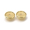 Brass Beads, Disc, Rack Plating, Long-Lasting Plated, Golden, 8x1.2mm, Hole: 1.5mm