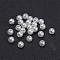Imitated Pearl Acrylic Beads, Round, Creamy White, 4mm, Hole: 1.4~1.5mm, about 17000pcs/500g