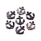 Coconut Pendants, Anchor, Coffee, 35x31x5mm, Hole: 3mm