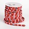 Ethnic Cord Polyester Cords, Red, 7x5mm, 10yards/roll