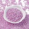 Glass Seed Beads, Ceylon, Round, Medium Orchid, 8/0, 3mm, Hole: 1mm, about 10000pcs/pound