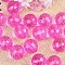 Transparent Acrylic Beads, Round, Magenta, 16mm, about 220pcs/500g.