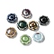 Handmade Porcelain Beads, Sunflower, Mixed Color, 17~18x6.5mm, Hole: 2mm