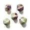 Vintage Style Glazed Ceramic Porcelain Beads, Faceted Bicone, Dark Sea Green, 11.5x10mm, Hole: 2mm