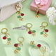 20Pcs Alloy Enamel Keychains&nbsp;KEYC-SC00054-4