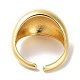 Plain Brass Open Cuff Ring&nbsp;RJEW-E292-10G-3