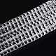 透明ガラスビーズ連売り  フラットラウンド  透明  8~8.5x4~4.5mm  穴：0.7~1mm  約95~100個/連  14.57~15.35''（37~39センチメートル）&nbsp;GLAA-N026-4x8mm-T06-1