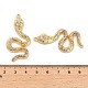 Rack Plating Alloy Pendants with Rhinestone&nbsp;PALLOY-Q005-03G-01A-3