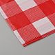 使い捨てPEテーブルクロス  タータン模様  長方形  レッド  2740x1370x0.01mm&nbsp;AJEW-WH20059-32A-2