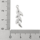 Brass Micro Pave Clear Cubic Zirconia Pendants&nbsp;KK-U015-13P-1-3