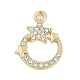 Rack Plating Alloy Micro Pave Rhinestone Pendants&nbsp;FIND-K020-05G-1