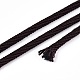 編み込みポリエステルコード  ココナッツブラウン  4mm  約21.87ヤード（20m）/ロール&nbsp;OCOR-S109-4mm-40-3