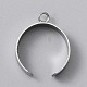 Stainless Steel Open Cuff Finger Ring Components&nbsp;STAS-WH0029-40A-P-2