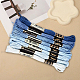 ポリエステル刺繍糸  クロスステッチの糸  セグメント染め  ミックスカラー  0.5~2mm  約8.75ヤード（8m）/かせ  8色  1 かせ/色  8 かせ/セット&nbsp;OCOR-WH20074-13B-03A-3
