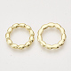 合金フレームコネクター  リング  ライトゴールド  19x2mm  内径：13mm&nbsp;LS-X-PALLOY-S121-219-2
