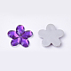 プラスチックカボション  花  青紫色  9x9.5x1.5mm  約5000個/袋&nbsp;KY-T012-01H-2