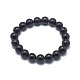 Synthetic Black Stone Bead Stretch Bracelets&nbsp;BJEW-K212-A-032-2
