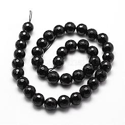 Natural Dyed & Heated Black Onyx Beads Strands&nbsp;G-D840-22-8mm