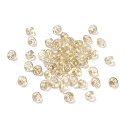 透明なアクリルビーズ  透明  5x4mm  穴：1.2mm  約100個/セット&nbsp;OACR-E038-01E