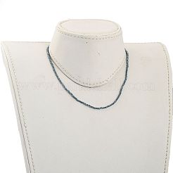 Faceted Rondelle Glass Beaded Necklaces&nbsp;NJEW-JN03004-04