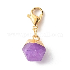Star Cut Round Natural Gemstone Pendant Decorates&nbsp;HJEW-JM00587