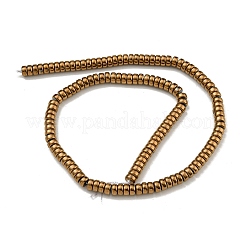 Electroplated Synthetic Non-magnetic Hematite Beads Strands&nbsp;G-K361-A05-03
